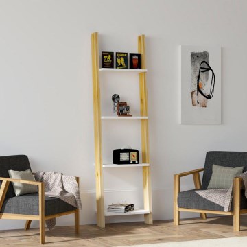 Libreria FAYKO 170x49 cm beige/bianco