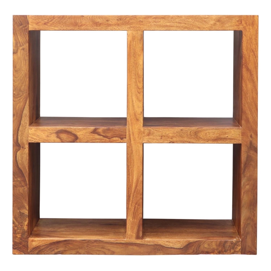 Libreria GANI 90x90 cm legno solido/palissandro