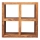 Libreria GANI 90x90 cm legno solido/palissandro