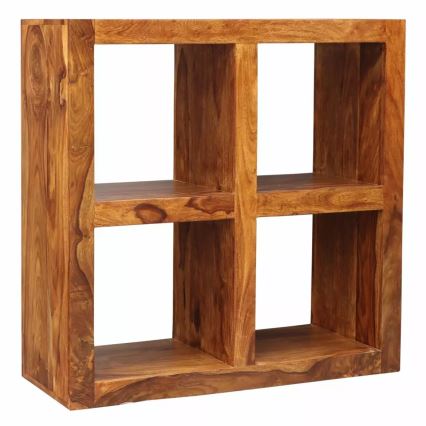 Libreria GANI 90x90 cm legno solido/palissandro