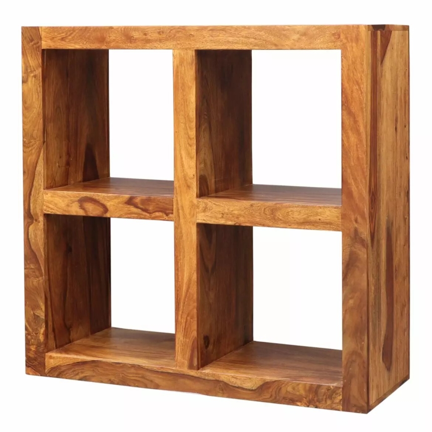 Libreria GANI 90x90 cm legno solido/palissandro