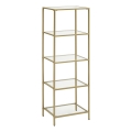 Libreria GLASY 40x125x30 cm oro