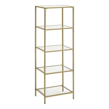 Libreria GLASY 40x125x30 cm oro