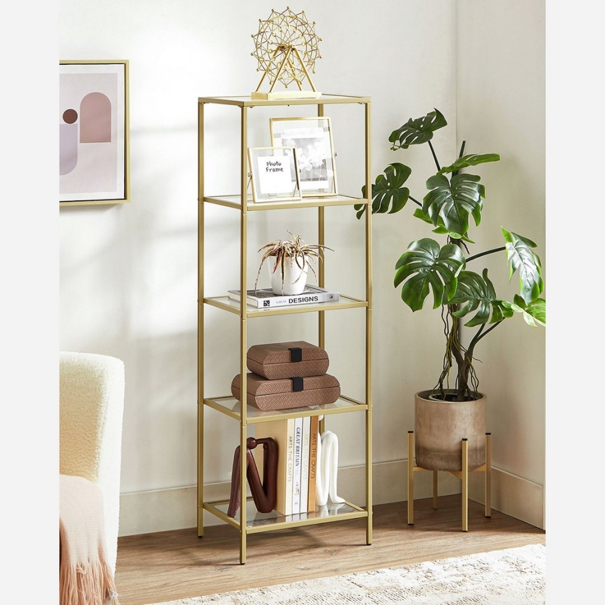 Libreria GLASY 40x125x30 cm oro