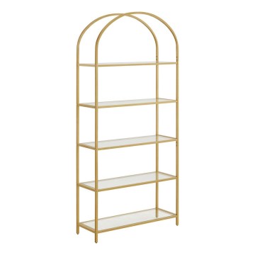 Libreria GLASY 83x184x30 cm oro