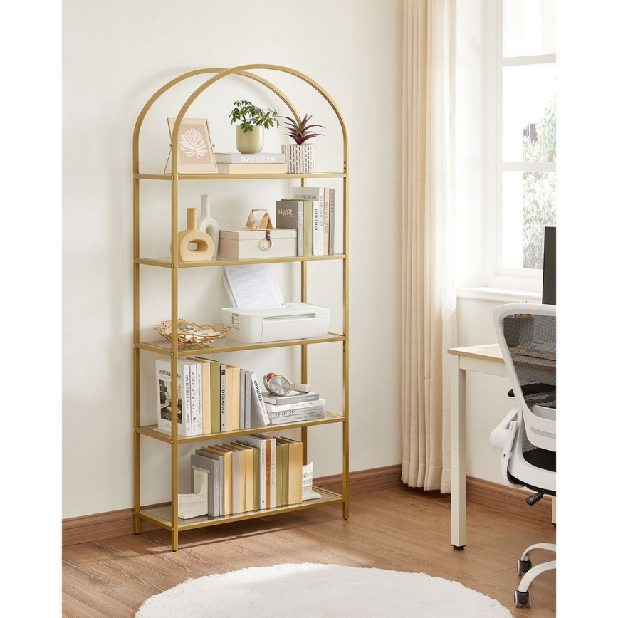 Libreria GLASY dorata