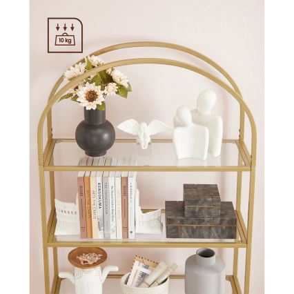 Libreria GLASY dorata