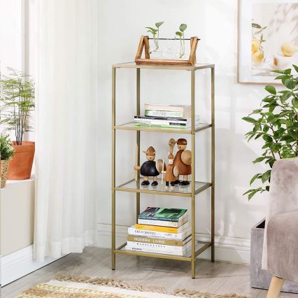 Libreria GLASY dorata