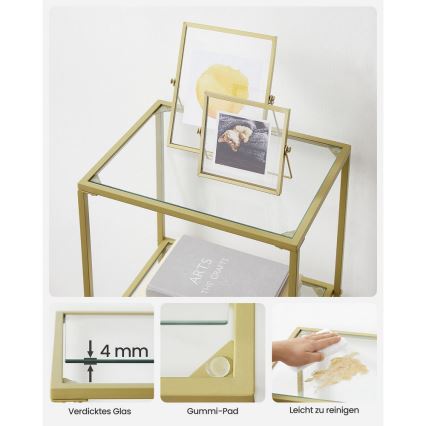 Libreria GLASY dorata