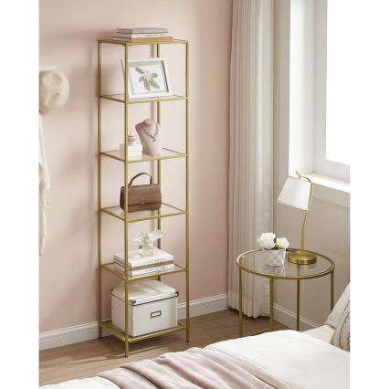 Libreria GLASY dorata