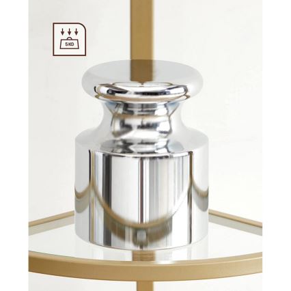 Libreria GLASY dorata