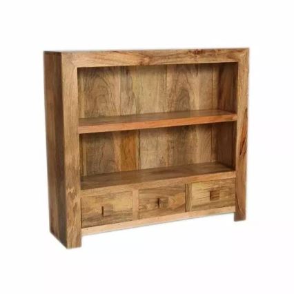 Libreria HINA 120x100 cm legno solido/mango