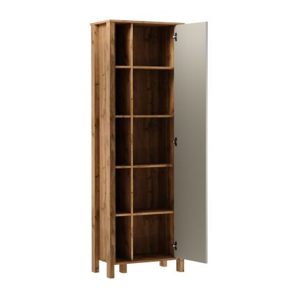 Libreria MENTA 66x200x37 cm rovere wotan/grigio