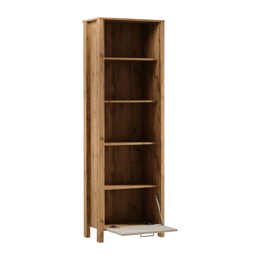 Libreria MENTA 66x200x37 cm rovere Wotan/grigio