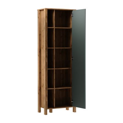 Libreria MENTA 66x200x37 cm rovere Wotan/verde
