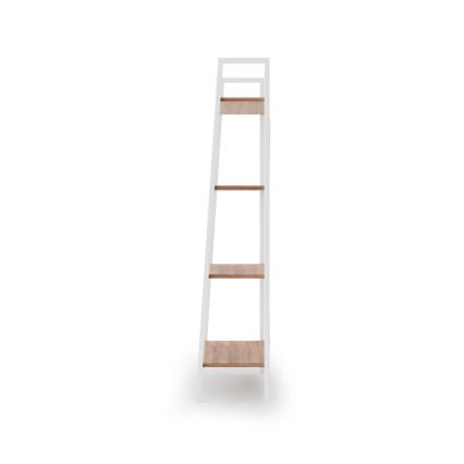 Libreria NARVIK 148x60 cm bianco/rovere Sonoma