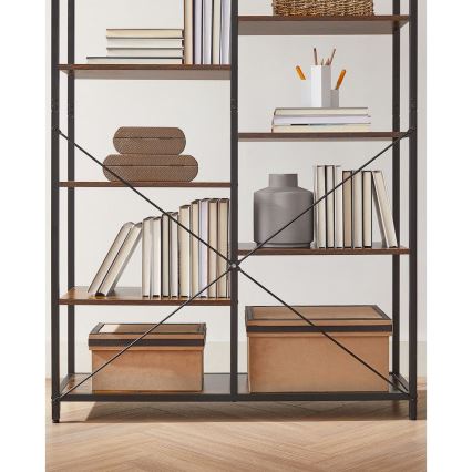 Libreria NAVARO marrone/nera