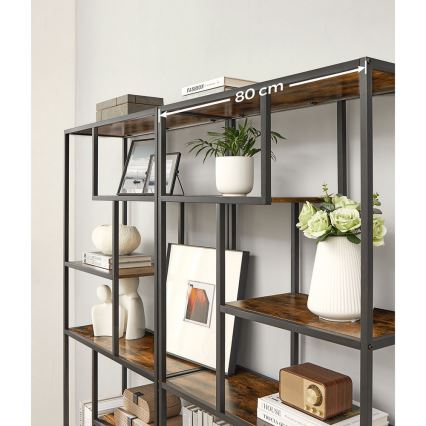 Libreria NAVARO marrone/nera