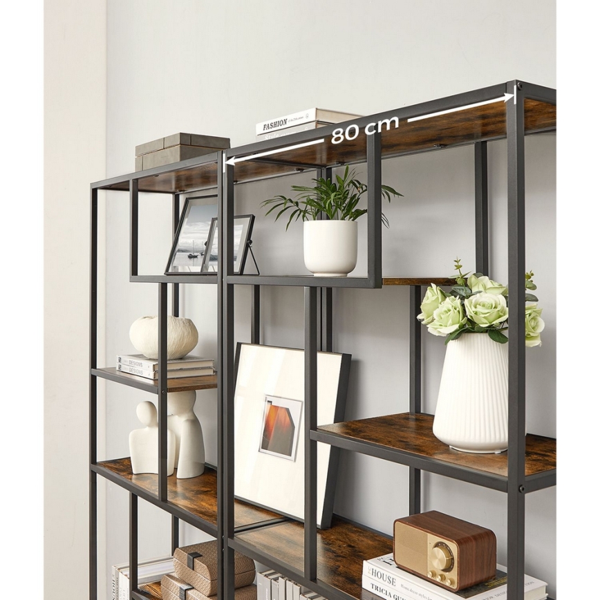 Libreria NAVARO marrone/nera