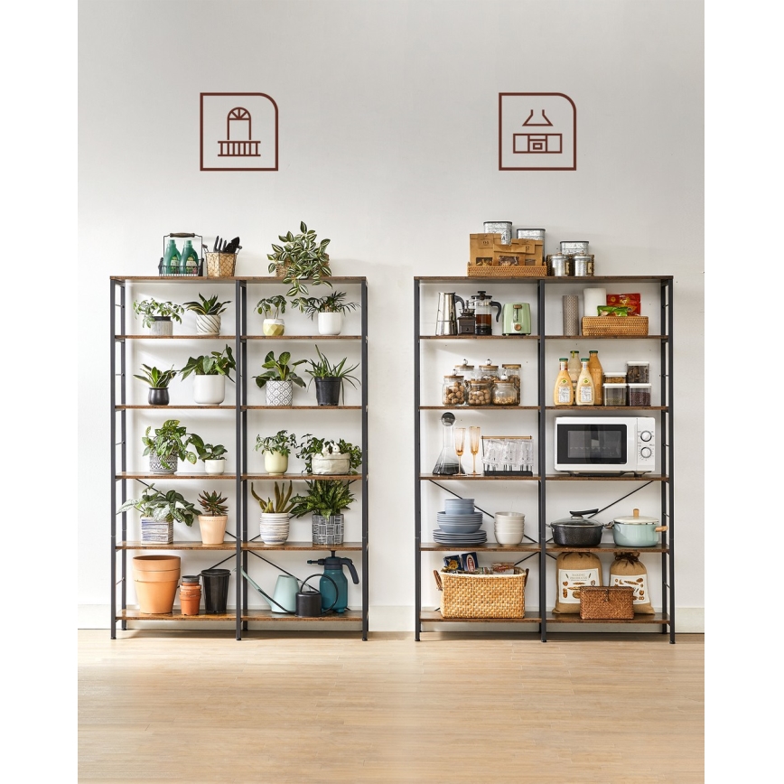 Libreria NAVARO marrone/nera