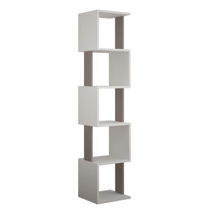 Libreria PIRI 161x35 cm bianco/grigio