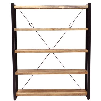 Libreria RETRO 200x140 cm massiccio/mango