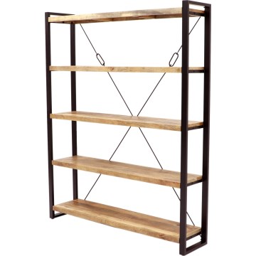 Libreria RETRO 200x140 cm massiccio/mango