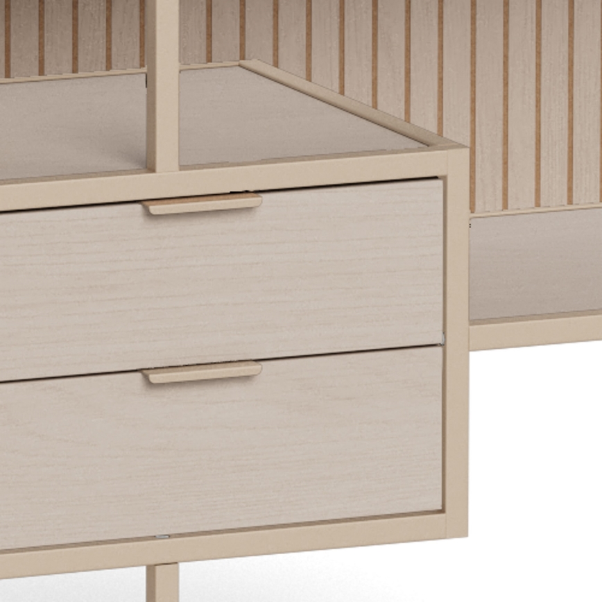 Libreria SARON 114x78 cm grigia