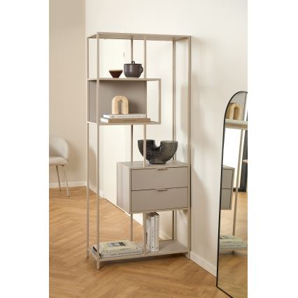 Libreria SARON 77x185 cm grigia