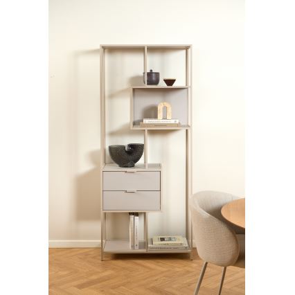 Libreria SARON 77x185 cm grigia