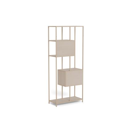 Libreria SARON 77x185 cm grigia