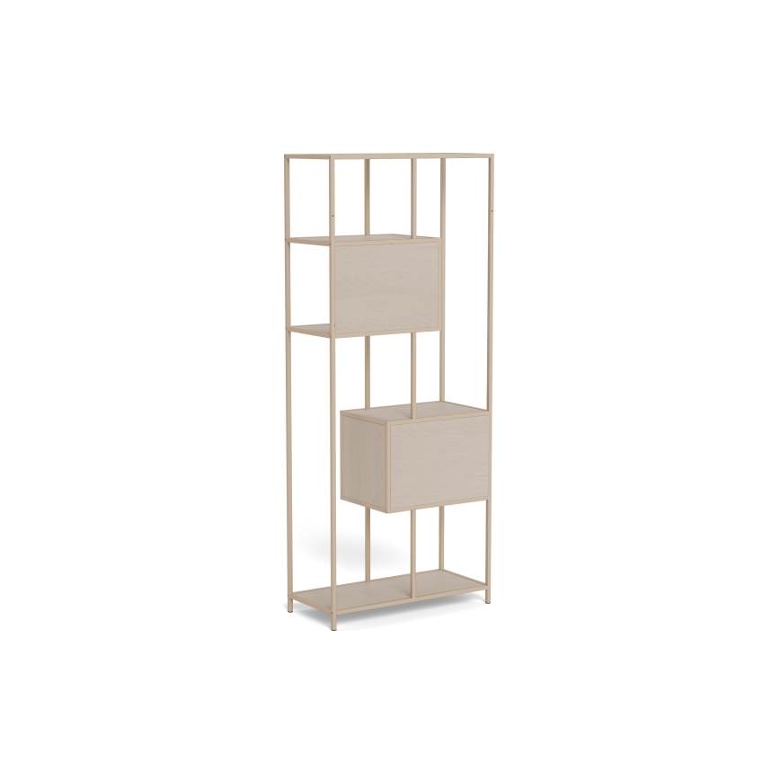Libreria SARON 77x185 cm grigia