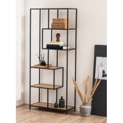 Libreria SARON quercia/nero