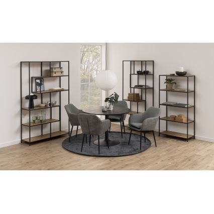 Libreria SARON quercia/nero