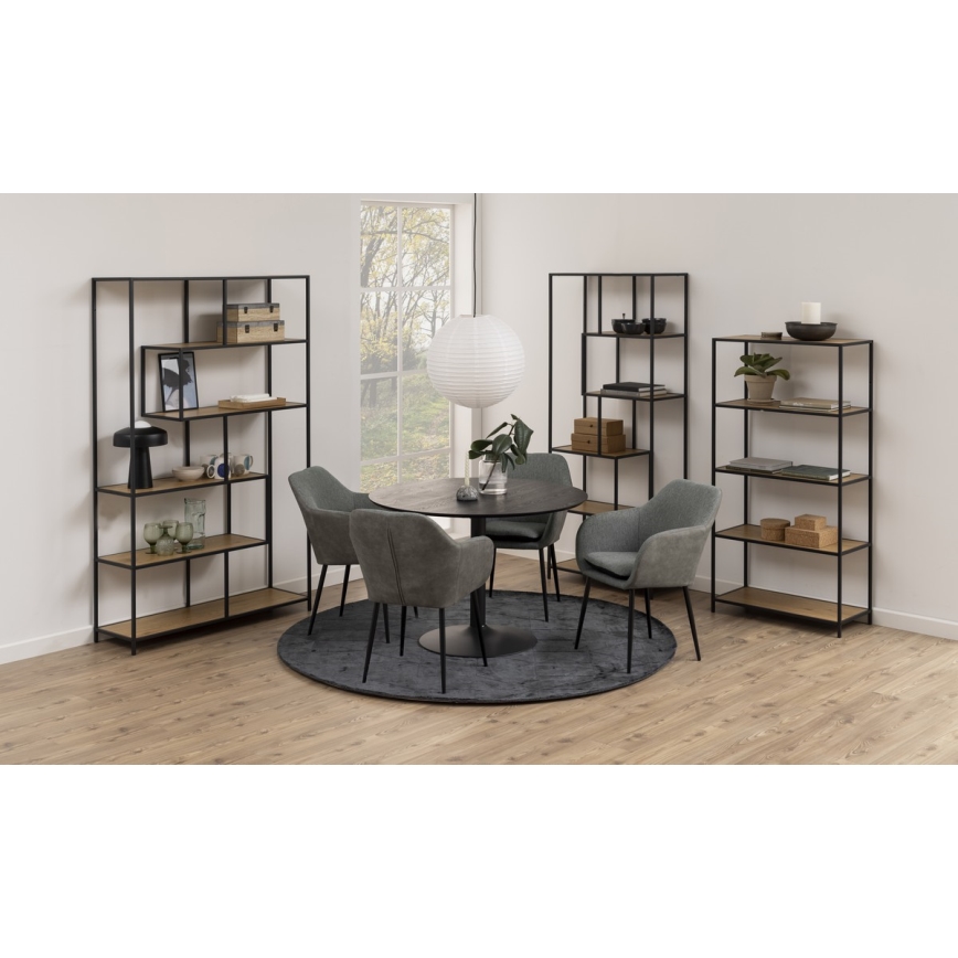 Libreria SARON quercia/nero