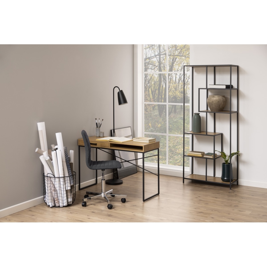 Libreria SARON quercia/nero