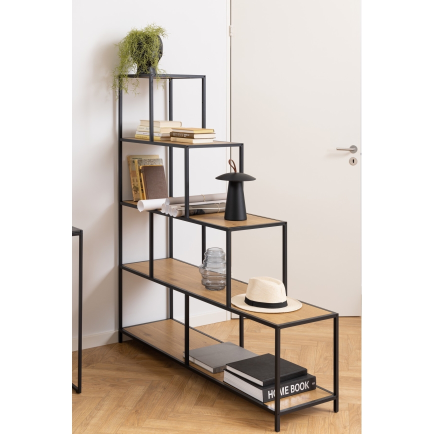 Libreria SARON quercia/nero