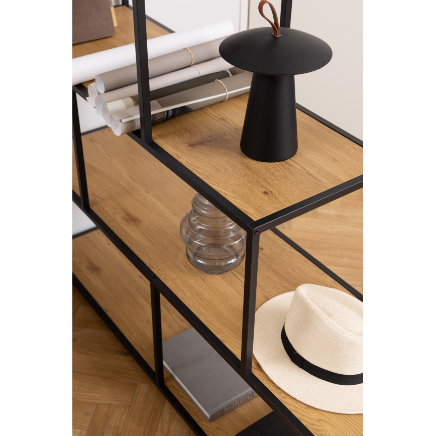 Libreria SARON quercia/nero