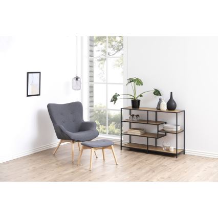 Libreria SARON rovere/nero