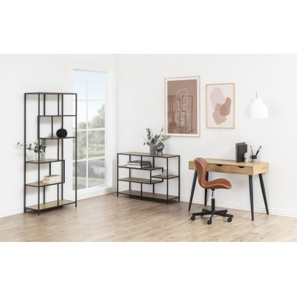 Libreria SARON rovere/nero