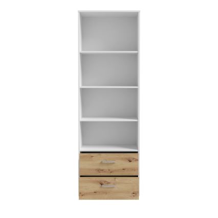 Libreria URO rovere artisan/bianco