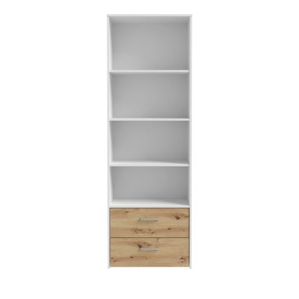 Libreria URO rovere artisan/bianco