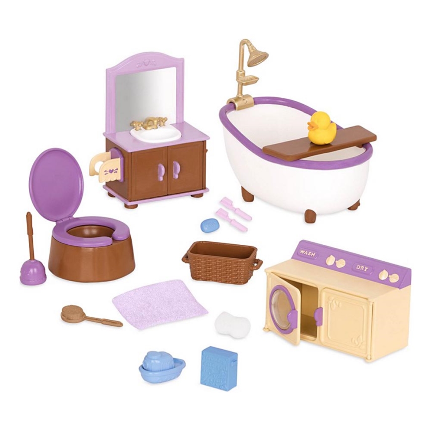 Li'l Woodzeez - Set di giocattoli per il bagno