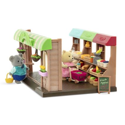 Li'l Woodzeez - Set di giocattoli per il mercato agricolo