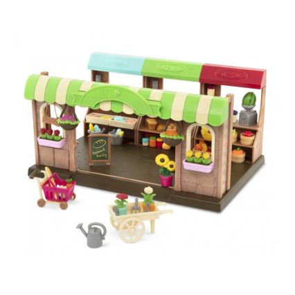 Li'l Woodzeez - Set di giocattoli per il mercato agricolo