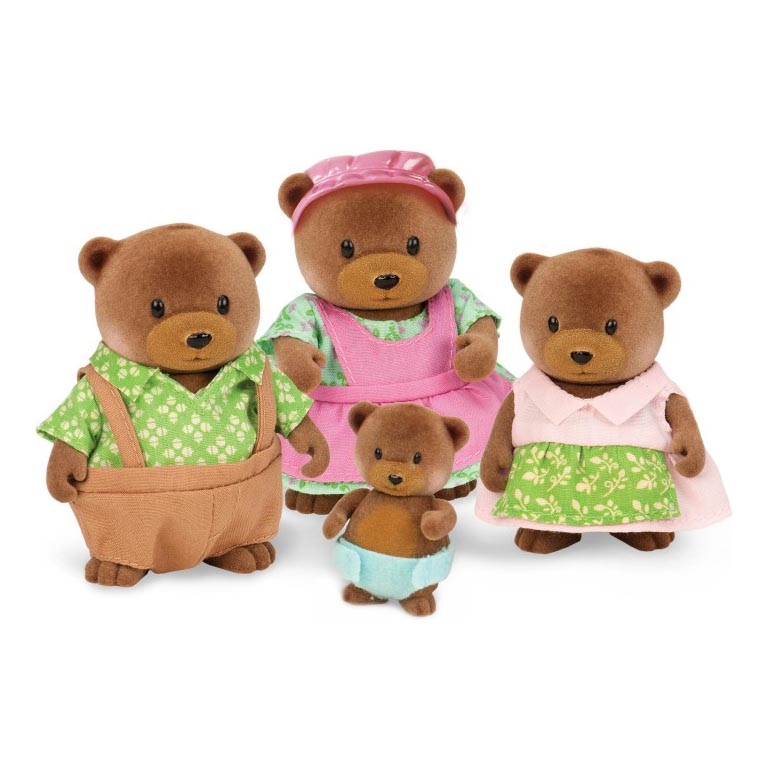 Li'l Woodzeez - Set di miniature HEALTHNUGGLE famiglia di orsi