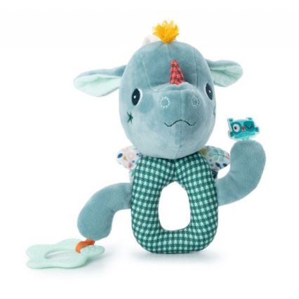 Lilliputiens - Peluche catena con un teether drago Joe