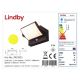Lindby - Applique solare a LED con sensore SHERIN LED/3,7W/3,7V IP54