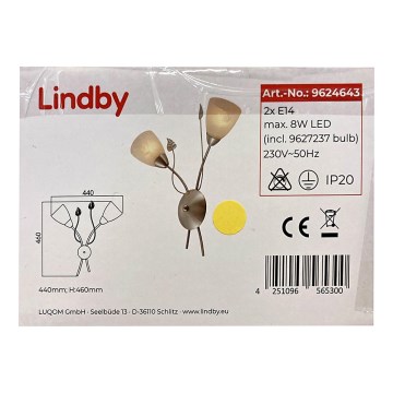 Lindby - Applique YANNIE 2xE14/4W/230V