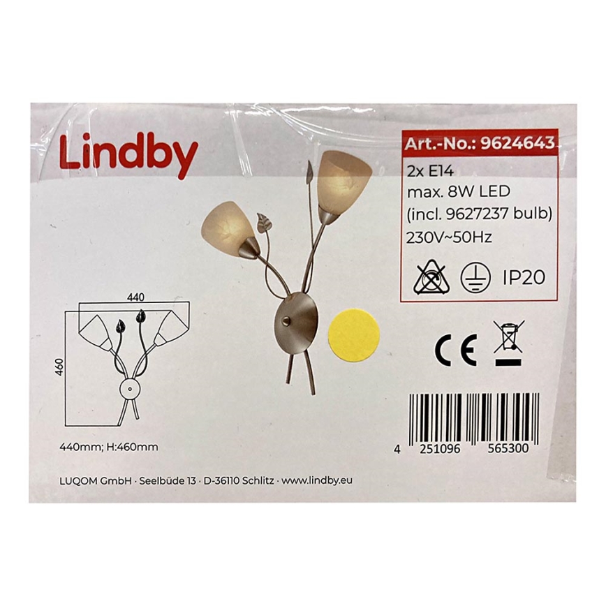 Lindby - Applique YANNIE 2xE14/4W/230V
